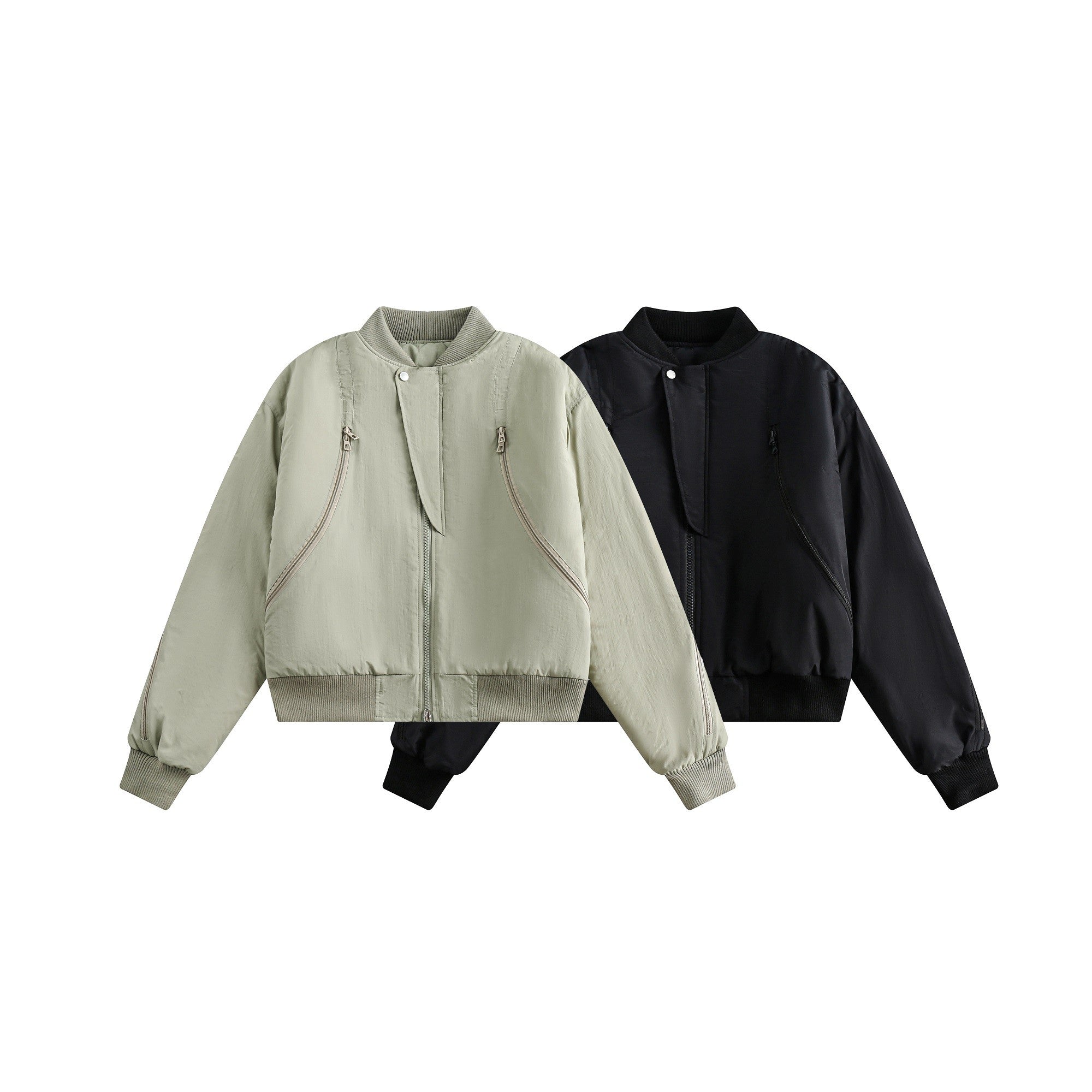 Minimalist Utility Bomber Jacket