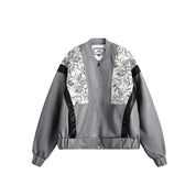 Floral Noir Bomber